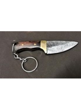 Keychain - Damascus mini knife